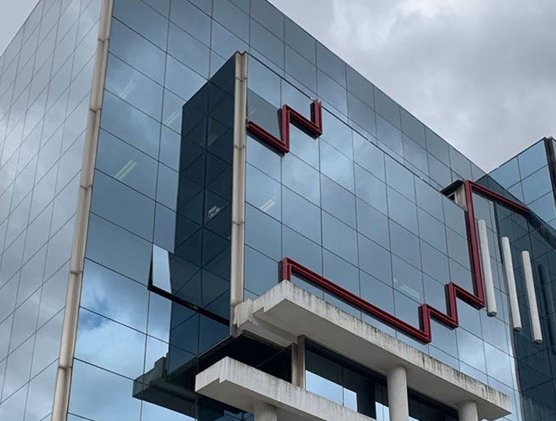 Exterior view of the Lancom Athens building.